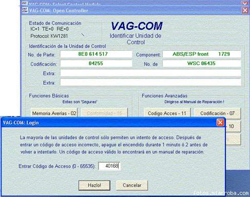 VCDS: El Problema del Radio instalado posteriormente