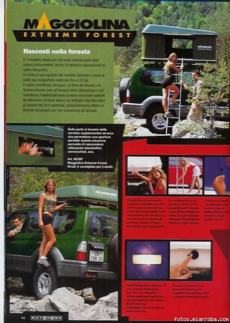 Tienda de techo Maggiolina Columbus W. Green - Oasis 4x4