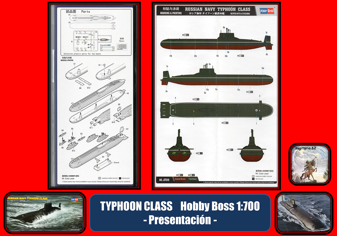 Unosetentaydos - Russian Navy Typhoon Class (Hobby Boss 1/700 ...