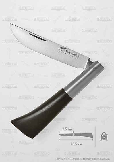 Cuchillo de queso punta doble 10,8 cm boj - LAVIROLA · Navajas y Cuchillos  de Taramundi