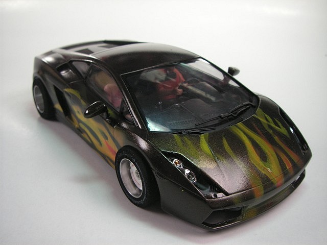 Slot Adictos - lamborghini 1/24 flaming - Scratch & Building