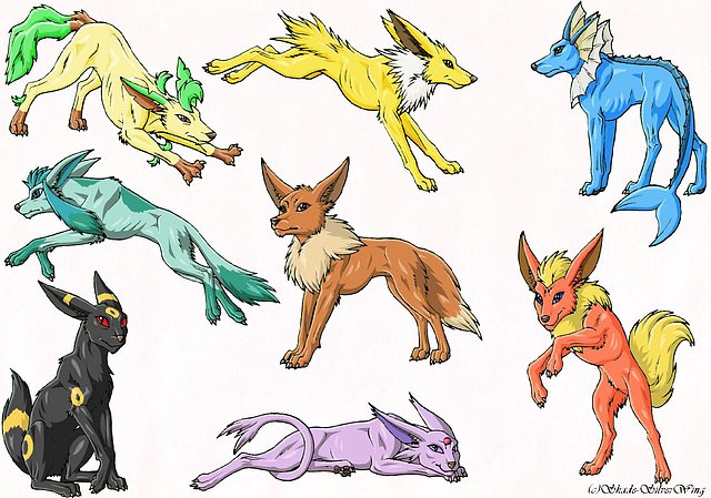 Eevee Y Sus Evoluciones Pokemon álbumes Galería De