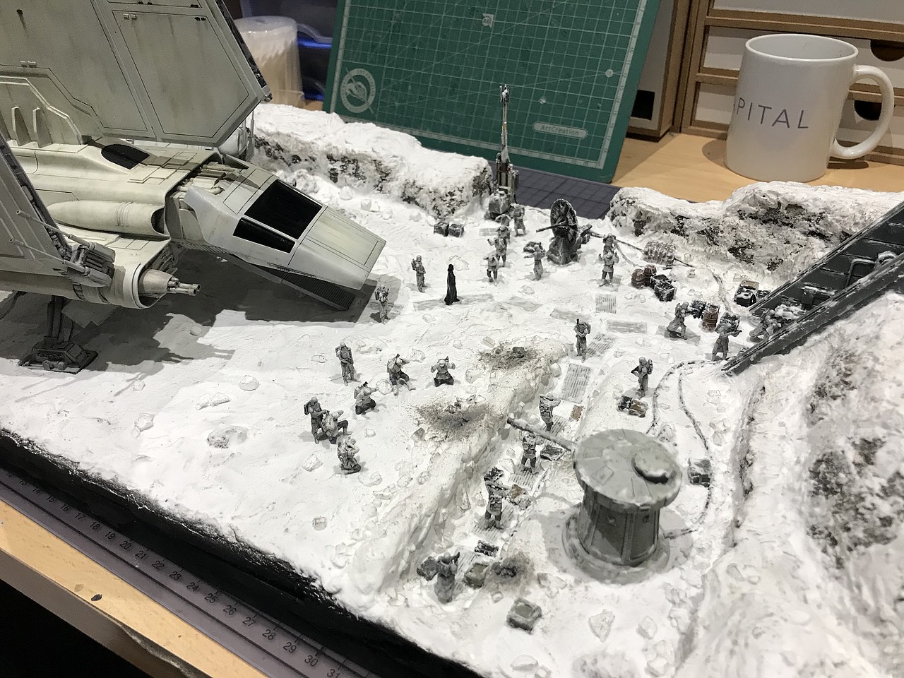 Star Wars Battle of Hoth: Vista general de la maqueta