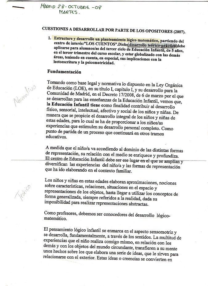 Ejemplos De Supuestos Practicos Educacion Infantil Resueltos