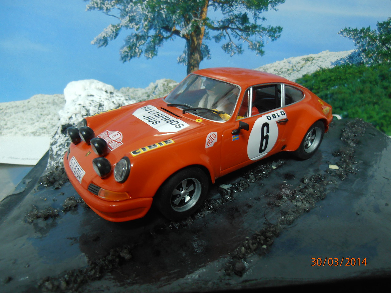 Die cast 1/24 Modellino Auto Porsche 911 S Rally Monte Carlo 1970 B.  Waldegard