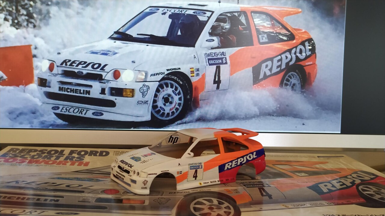 Slot Adictos - Ford Escort RS Cosworth - Sainz y Moya (Suecia 1996) -  Scratch & Building