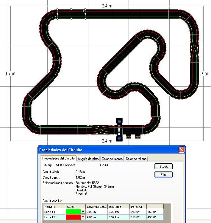 scalextric compact pistas