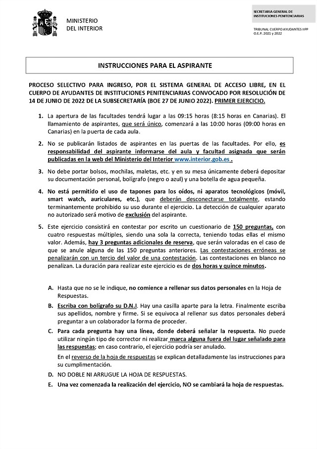 EL DERECHO PENITENCIARIO - Instrucciones Para El Primer Examen Del ...