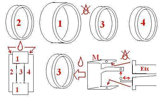 Croquis de las llantas del P34 de slot