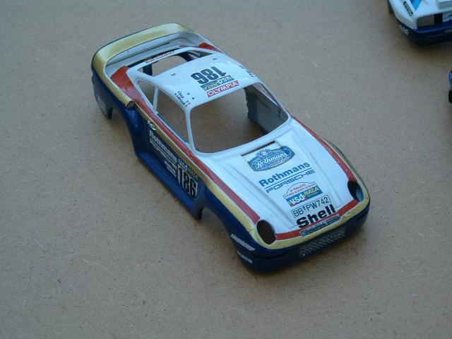 Carrocería del Porsche 959 de slot decorada