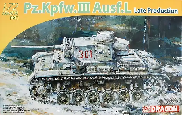 Dragon - Sd.Kfz.141 Panzer III Ausf L Late Production - 1-72