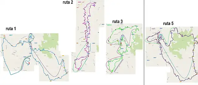 mapas rutas tramos repes