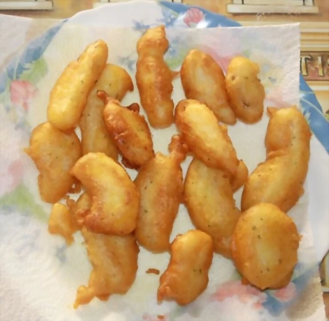 Mini pavias de bacalao