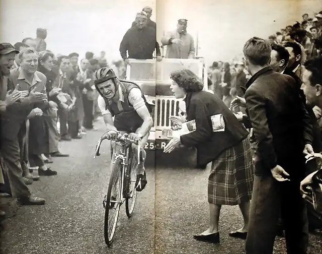 1953 - Tour. 11? etapa, Jean Robic en el Aspin