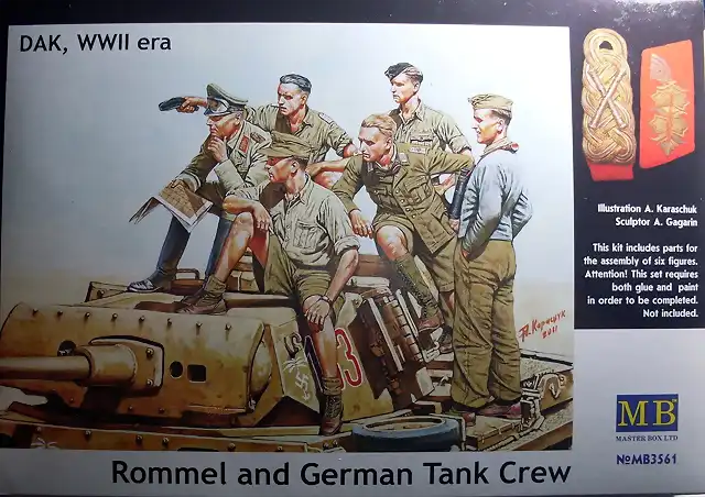 Master Box - Rommel and German Tank Crew - 1-35