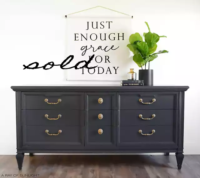 This-Dark-Grey-MCM-Dresser-with-Gold-Hardware-is-the-perfect-neutral-grey-for-any-room-in-your-home-copy-1-1
