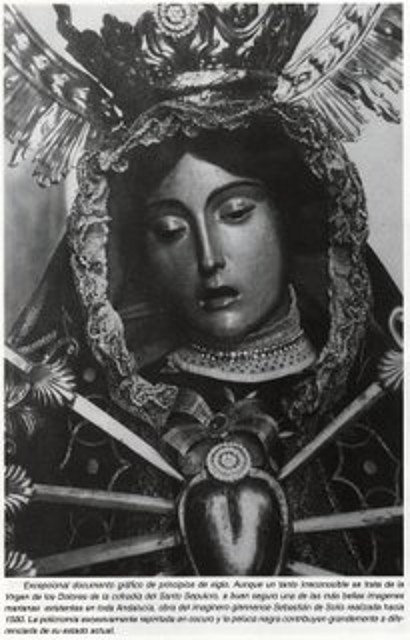 virgen de los dolores (santo sepulcro) muy antigua