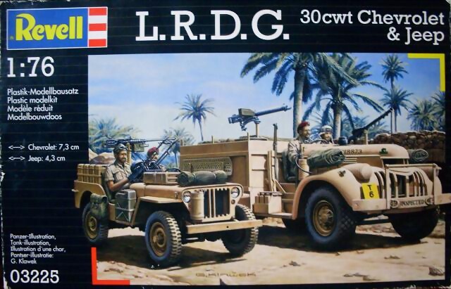 Revell - Long Range Desert Group Patrol Car and Jeep - 1-76