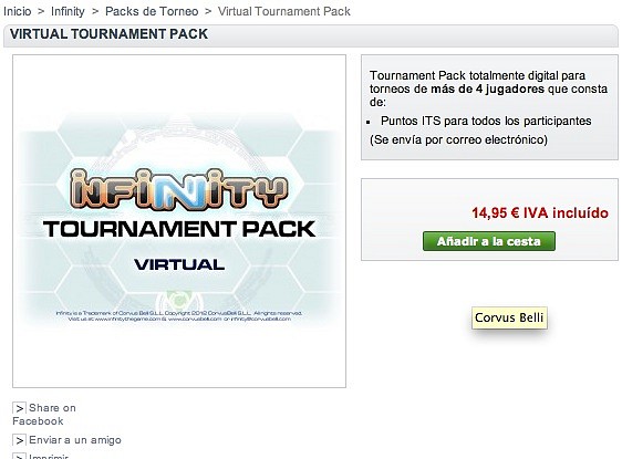 Virtual tournament pack