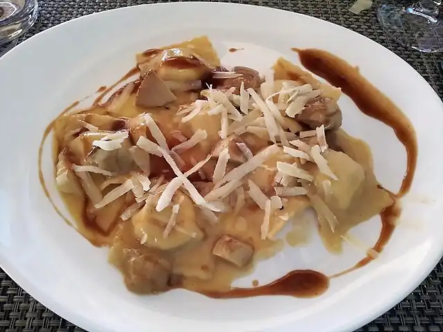 Raviolis de ricotta y setas