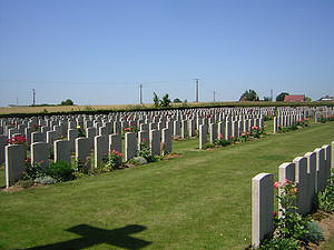 cementerio en maricourt. SOMME