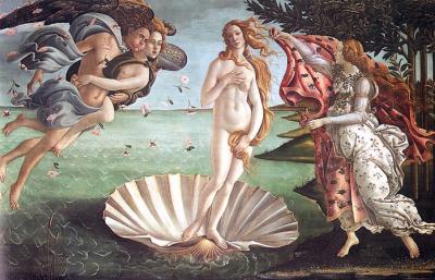 Boticelli, El Nacimiento de Venus