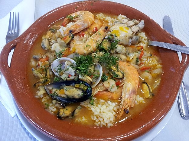 Arroz de mariscos con cangrejo Arroz de mariscos con cangrejo