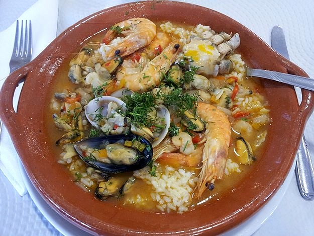 Arroz de mariscos con cangrejo