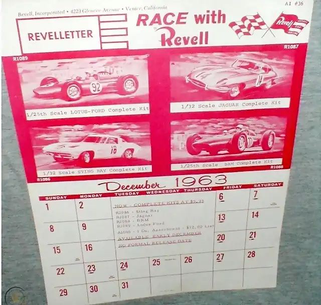 1963 Calendario 1