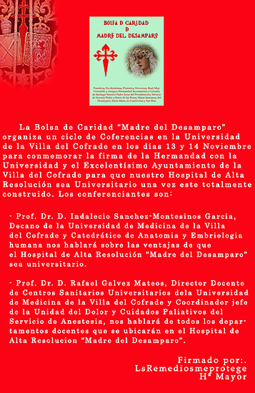 Ciclo conferencias Hospital Universitario Ciclo conferencias Hospital Universitario