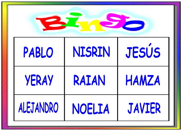 BINGODE LOS NOMBRES