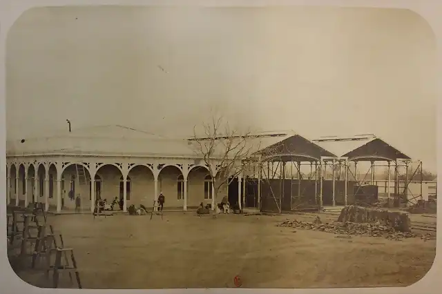Estacion de Trenes de Santiago al Sur 1860