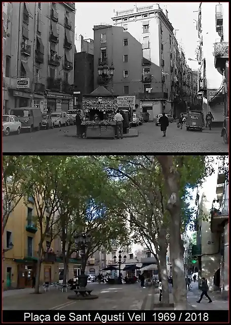 Barcelona Pl. Sant Agust? Vell 1969