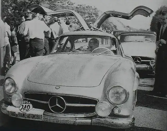 Mercedes 300 SL - TdF'56 - Stirling Moss - George Houel