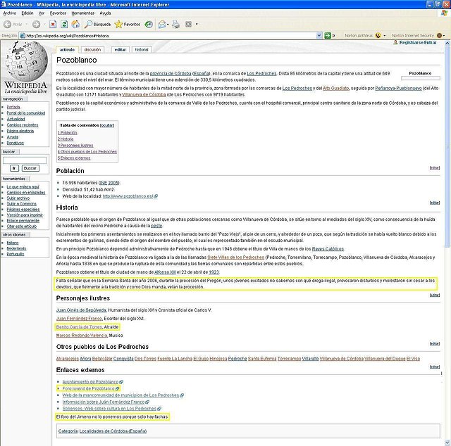 Wikipedia Pozoblanco