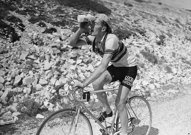 1955 - Tour. 11? etapa, 16 Bobet en el Ventoux