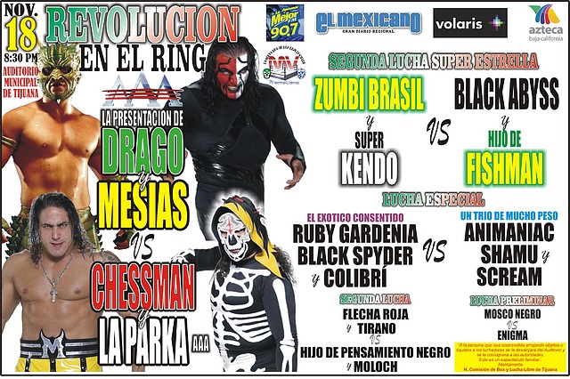 Volantes Lucha Libre (18 de Noviembre)