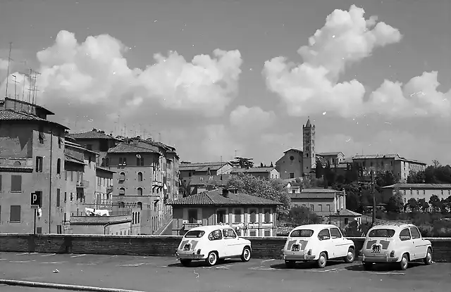 Siena - Piazza Mercato,  1963