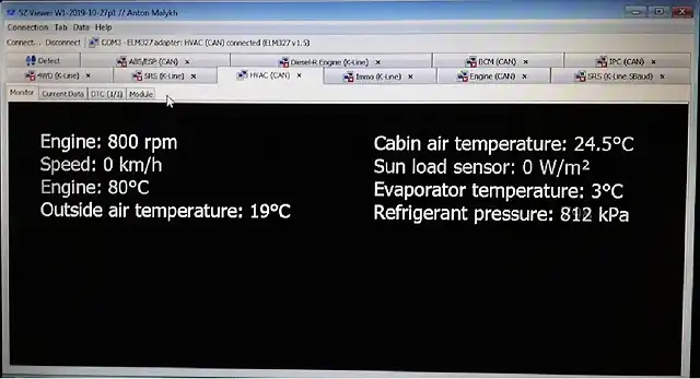 SZ Viewer_W1 Monitor_HVAC_Grand_Vitara_1.9DDiS