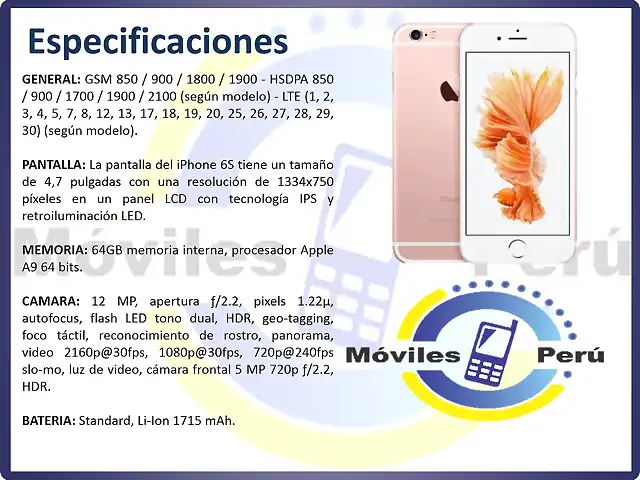 iphone 6s medio 64gb