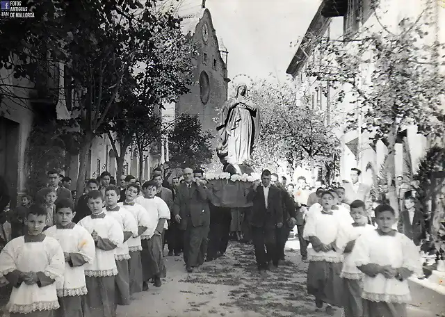 Bunyola Mallorca procesion