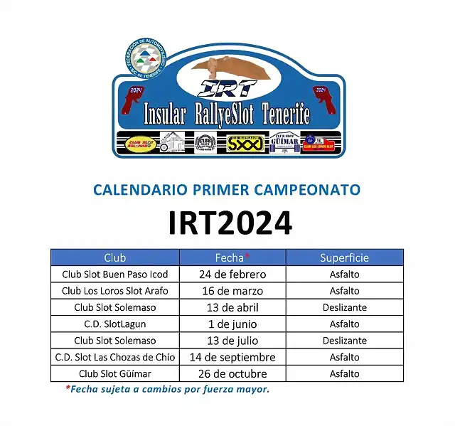 CALENDARIO IRT2024