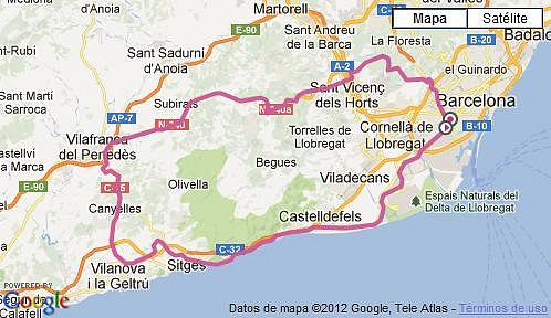 Sitges-Canyelles-Ordal-Sta.Creu 01-11-2012