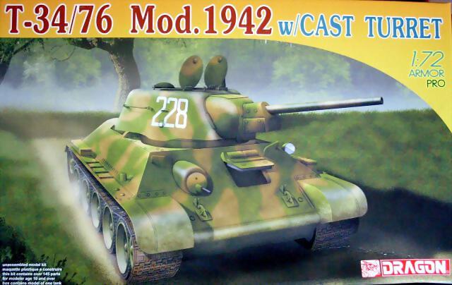 Dragon - T-34-76 Mod.1942 cast turret - 1-72