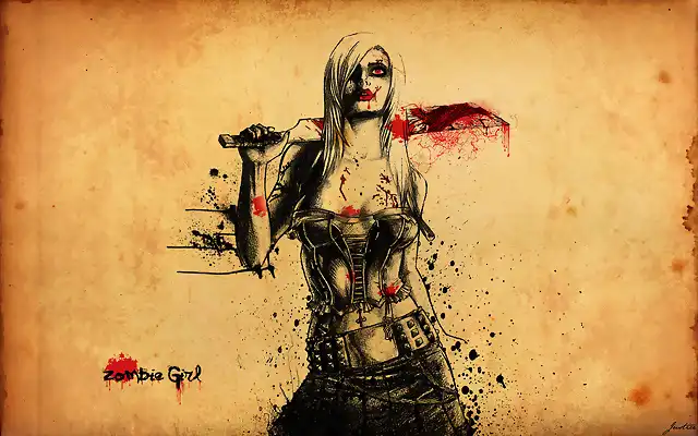 zombie-girl-girl-sword-blood