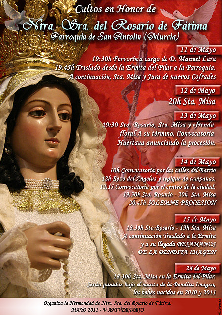 Cartel de cultos 2011