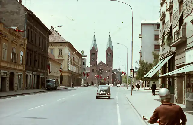 Maribor - Partizanska Stra?e, gegen?ber der Franziskanerkirche, 1966