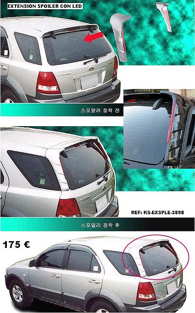 extension spoiler con led.KS-EXSPLE-3898.Doctc