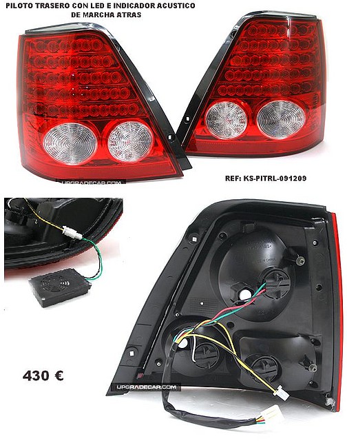 Piloto trasero con led. KS-PITRL-091209.Upgradecar