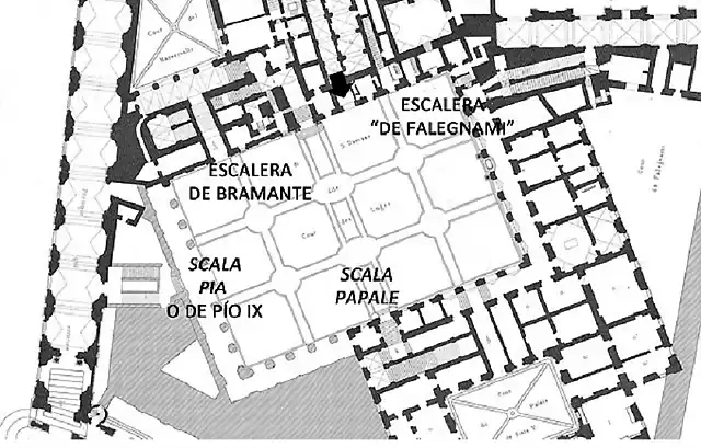 Scale del Palazzo Apostolico in Vaticano